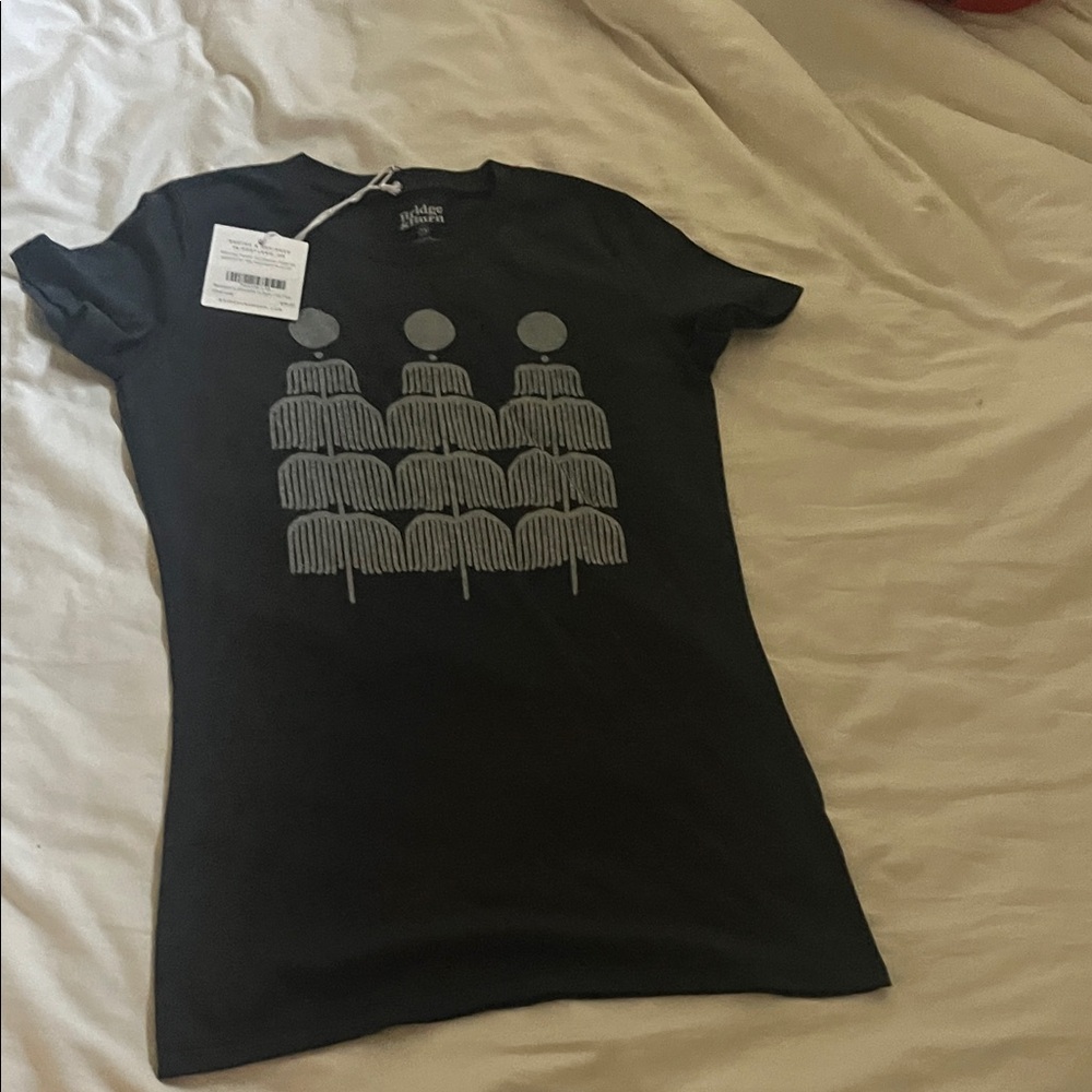 Bridge and burn charcoal xs Black T-Shirt with Gray Graphic